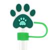 Amazon estampa de pata de cachorro fofa desenho animado de animal de estimação tampa de canudo universal plug de poeira para canudo acessórios decorativos diy manga para canudo