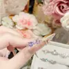 Anillo, Collar, Pendientes, Pulsera de Plata S925 Serie Rosa Diamante Suave Estilo Coreano Camelia, Joyería de Gama Alta de Nicho