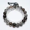 Pulseira de Cristal Cinza Fogos de Artifício de Jade de Memória de Ferro para Mulheres, Versátil Casual Cristal de Chá Pulseira da Moda Atacado