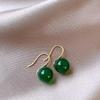 Pendientes de plata S925 con forma de aguja, estilo coreano, sencillos, elegantes, con personalidad de nicho, de perlas, de alta gama, ligeros y lujosos, para mujer, al por mayor