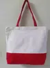 Bolsa de Lona Personalizada con Logo para Escuela y Empresa Bolsa de Lona Laminada Estéreo con Cinta en Blanco Bolsa de Algodón