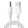 Orificio redondo DC3.5mm para cable de carga de cepillo de dientes eléctrico, cable de alimentación de lámpara de escritorio, altavoz Bluetooth, linterna, ventilador pequeño