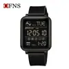 Reloj de Moda Sanda Cuadrado de Pantalla Única Personalizado para Hombres y Mujeres, Adolescentes, Escuela Secundaria Reloj Electrónico Multifunción Luminoso Impermeable