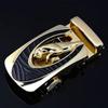 Hebilla Automática de Aleación con Patrón de Animal Rectangular e Incrustaciones de Pedrería, Hebilla de Cinturón Casual de Negocios para Hombre Adecuada para Todas las Estaciones