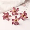 Terciopelo Simulado Creativo Flor Oncidium Cabezas de Flor DIY Accesorios Cabello Pinza Decoraciones Cabezas de Flor Venta Directa de Fábrica Mayorista