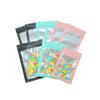 Bolsa de aluminio con ventana, transparente, autosellante, para cosméticos, dulces, refrigerios, juguetes pequeños, accesorios, color mate UV