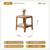 Sofá de ratán natural estilo nórdico, modelo de diseñador, para salas de estar en casa, con estética Wabi-Sabi, adecuado para casas de huéspedes y hoteles, incluye un juego de sofá y mesa de centro de ratán