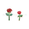 Broche Rosa Vermelha Personalizado Insígnia Literária Retrô Decoração de Lapela para Terno Camisa Insígnia de Lapela Personalização