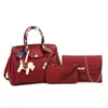 Set de Tres Piezas Transfronterizo con Colgante Bolso de Mujer 2026 Nueva Moda Versátil Bolso de Mano Gran Capacidad Bolso Cruzado Venta al por Mayor
