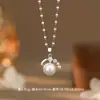 Colar de Pérolas e Brincos de Pérolas de Alto Padrão em Prata Pura S999 para Mulheres, Design Único, Luxo Leve, Acessórios Versáteis, Dropshipping