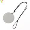 Mini bolsa de almacenamiento de auriculares Bluetooth para colgar en el cuello, de cuero sintético, con cordón, estilo cóncavo