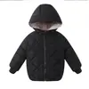 Chaqueta de plumas para niños 2024 Otoño e Invierno Nuevo Estilo para Niños y Niñas Bebé Pequeño y Mediano Ropa de Abrigo de Algodón para Niños Exportación Terciopelo Cálido Ropa de Abrigo de Algodón