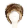 CI Transfronterizo P0203 Sombrero Cortavientos Casual Europeo y Americano de Piel Sintética de Zorro, Sombrero Cálido para Mujer, Nuevo Moderno para Otoño e Invierno