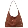 Bolsa Tote Bordada Estrela Yuezi Feminina 2026 Nova Tendência Grande Capacidade Moda Bolsa de Ombro Versátil para o Dia a Dia Bolsa de Axila
