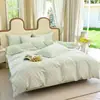Conjunto de Tres o Cuatro Piezas 12868 de Algodón Puro para el Hogar y Dormitorio de Estudiantes, Sábana Plana, Protector de Colchón, Funda de Edredón, Nuevo Modelo 2026