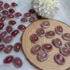 Acessórios de Pingente de Pulseira com Design de Cristal de Morango Natural com Furos