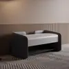 Banqueta para Cambiar Zapatos de Madera Maciza para Entrada de Casa Doble Capa de Almacenamiento Taburete de Cuero Suave Silla Taburete Multifuncional de Lujo Ligero de Alta Gama Celebridad de Internet