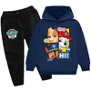 100Cm-160Cm Ropa Infantil Mediana y Grande Traje Infantil Sudadera con Capucha Sudadera + Pantalones Pb607