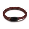 Fabricantes de joias da moda masculina Joker pulseira trançada de couro de ultra-fibra pulseira de couro com fivela magnética personalidade uma geração de cabelo