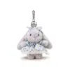 Ip Autêntico Coelho Wendy Estilo Pastoral Saia Longa Pingente de Pelúcia Chaveiro Fofo Boneca Máquina de Bonecas Presente