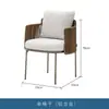 Mesas y Sillas de Ocio para Exteriores, Patio Jardín Terraza, Combinación de Sillas de Ratán Rattan para Exteriores, Mesa de Comedor de Madera Maciza para Hotel Villa Turística