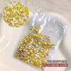 Abanico Rey con Fondo Transparente Diamantes Sueltos Ss4, Diamantes Redondos Transparentes Mixtos Deslumbrantes, Diamantes de Colores de Cristal para DIY, Diamantes Planos Ab Mixtos al por Mayor