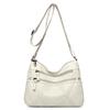 Bolsa de couro macio multicamadas feminina 2024 nova chegada elegante para todas as ocasiões bolsa de mãe de meia-idade e idosa bolsa de ombro de grande capacidade bolsa transversal para mulheres