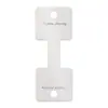 Tarjeta Plegable para Goma de Pelo Blanco Plateado 400g Papel Cartulina Blanco Accesorio para el Cabello Elástico Joyería Cuadrada Tarjeta Plegable para Colgar