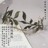 Kit de Materiales para Envolver Flor de Hoja de Osmanthus Diosa Hecho a Mano DIY Accesorios Materiales Corona de Pelo Pequeña Qin Estilo Antiguo Hecho a Mano con Tutorial