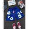 Shorts de algodão tipo bolha da moda americana para homens e mulheres, calças esportivas de basquete de verão, calças casuais de comprimento 3/4 para uso ao ar livre