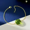 Pulsera Lipai de Cristal de Colores Estilo Geométrico Nuevo Escama Brillante Forma de Arco Piedra Artificial Cristal Cubo de Azúcar Doble Cara