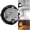 Luz de trabajo LED luminosa de tres lados de 9 pulgadas para tanque de combustible, camioneta todoterreno Wrangler 300, luz de techo de parachoques delantero modificada