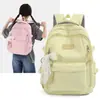 Mochila de Nylon de Doble Capa Grande y Sencilla, Modelo Nuevo de Verano 2026, para Estudiantes de Secundaria, Preparatoria y Universidad