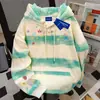 Sudadera con capucha teñida anudada fina personalizada 2025 para mujer Otoño e Invierno Marca de moda Ins Sudaderas con estampado de grafiti callejero personalizadas