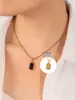 Colar de aço titânio moda transfronteiriça feminino de alta qualidade luxo não desbota corrente clavícula nicho temperamento Coringa colar atacado