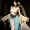 Lingerie Sexy Roupa de Dormir Feminina Tentação Novo Estilo Antigo Dudou Hanfu Conjunto de Uniforme Estilo Puro Desejo Camisola