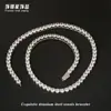 Pulsera de Cadena de Tenis Completa de Circonita Brillante Acero Inoxidable No se Desvanece Lujo Ligero Acero de Titanio de Alta Gama Estilo Hip-Hop para Hombre