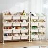 Estantería Organizadora para Juguetes Tipo Cajón Contra la Pared Estante Inclinado de un Solo Lado Gran Capacidad Habitación Infantil Estantes Pequeños