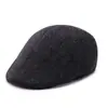 Gorra retro para hombre, boina a cuadros de otoño e invierno, gorra coreana de mediana edad, gorra progresiva informal Joker, venta al por mayor