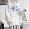 Sudadera con capucha para hombre, primavera y otoño, holgada, talla grande, jersey de manga corta para otoño, pareja, top versátil, simple y genial