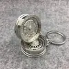 Presente Criativo Cubo de Roda Modificado de Carro Metal Chaveiro Turboalimentado Publicitário Cinto de Chave de Cintura Corrente Anel Pingente