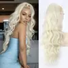Peluca Europea y Americana de Cabello Largo y Rizado Peluca para Mujer con Cordón Extensión de Cabello Cola de Caballo Africana Ola Grande Peluca de Fibra Química Cola de Caballo