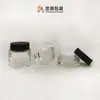 Em estoque 30g-150ml frasco reto redondo de fundo grosso conjunto frasco conta-gotas transparente frasco para essência loção creme