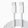 Cable de Carga Dual Trenzado de 60w Aplicable a iPhone Tipo-C de Carga Rápida Cable de Datos para Teléfono Apple Laptop