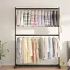 Arara de Roupas de Camada Dupla, Cabideiro, Cabides, Arara de Roupas Simples para Quarto de Casa, Economizador de Espaço, Varal de Roupas