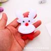 Decoración creativa de luces LED de muñeco de nieve navideño, colgante de alce, diadema de Papá Noel, pinza para el cabello, accesorios, venta al por mayor