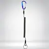 Cuerda de resorte de alambre de acero en stock al por mayor para pesca en el mar, pinzas de pesca, cuerda anti-pérdida, cuerda de herramienta retráctil, cuerda de resorte con mosquetón anti-pérdida