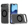 Adequado para Apple iPhone 17 Air Novo Brilhante Sombra Três em Um Padrão Ondulado Transparente Magnético Capa de Celular