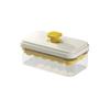 Molde de silicona para cubitos de hielo a presión, caja de hielo para el hogar, caja de almacenamiento para cubitos de hielo, molde para cubitos de hielo