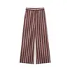 Venta al por mayor Verano 2026 Nuevo Conjunto de Chaqueta de Doble Botonadura a Rayas y Pantalones para Mujer Estilo Europeo y Americano 26434